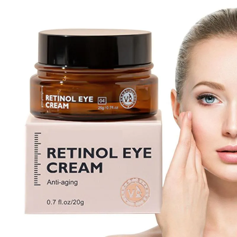 0.7ounce Eye Cream Retinol Repair Face Cream Retinol Massage Eye Cream Remove Eye Bags Puffiness Firming Eye Care For Men Women