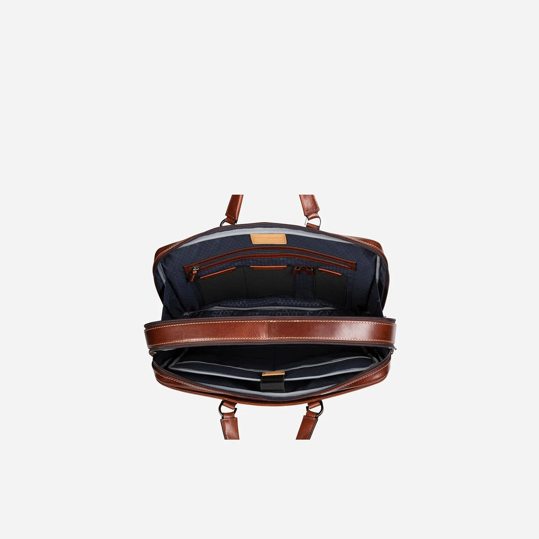 17" Laptop Briefcase, Tobacco