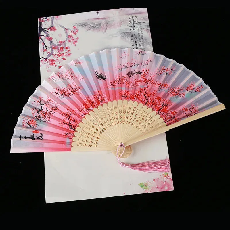 1PC Pretty Sakura Han Summer Foldable Handheld Fan