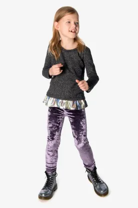 Appaman Crushed Velvet Girls Leggings