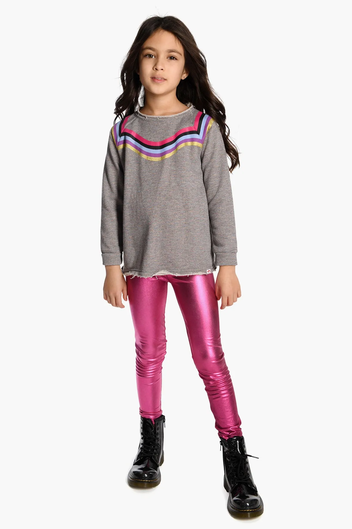 Appaman Metallic Fuchsia Girls Leggings