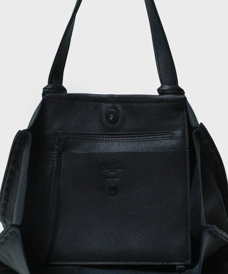 Ara Tote Medium Grained Leather Black