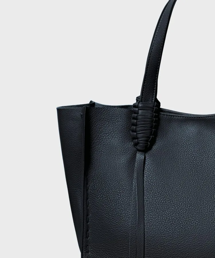 Ara Tote Medium Grained Leather Black