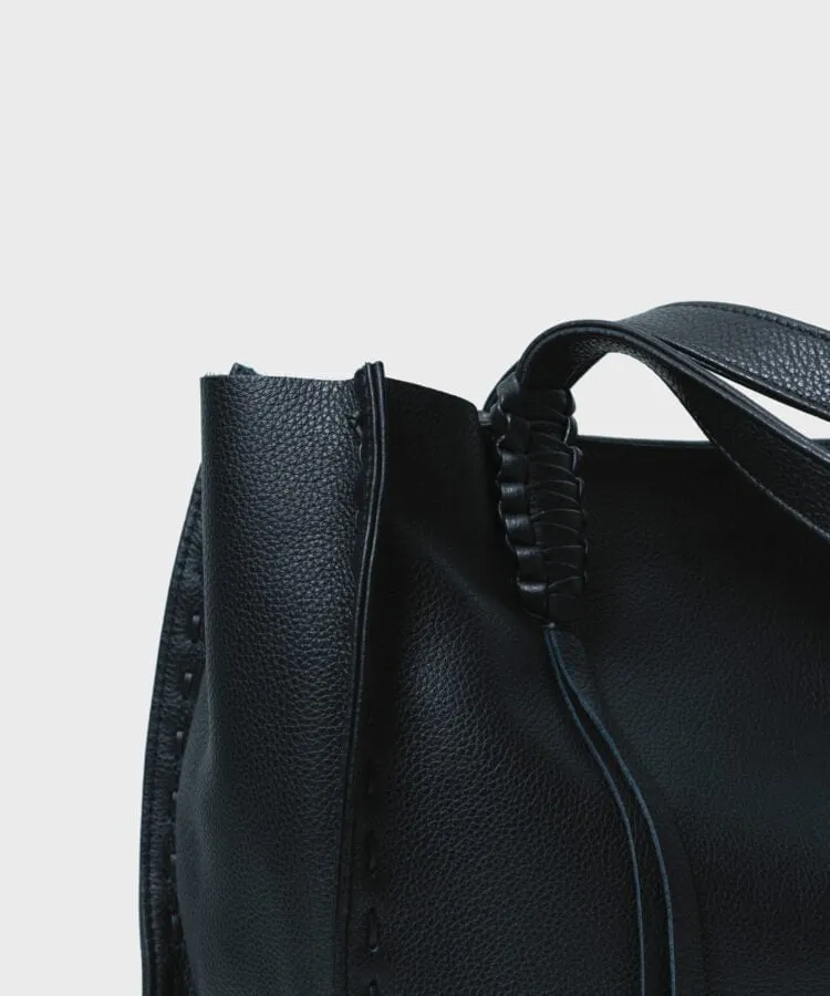 Ara Tote Medium Grained Leather Black