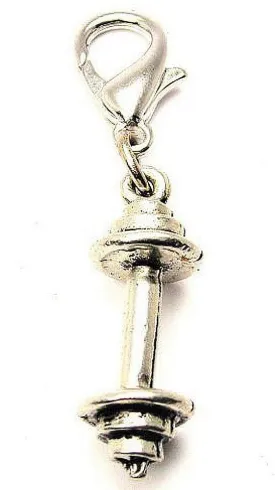 Barbell Weight Zipper Pull