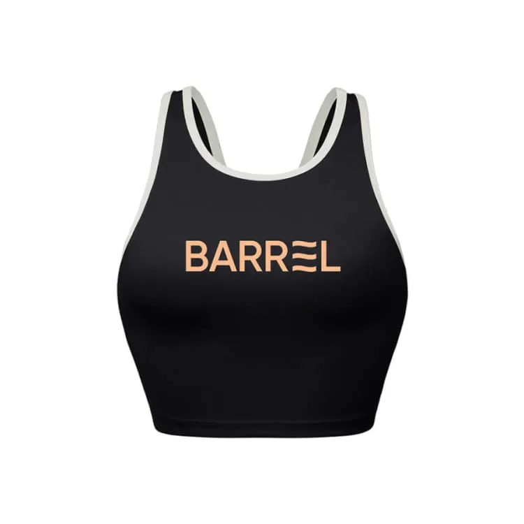 Barrel Women Vibe Half Bra Top-BLACK