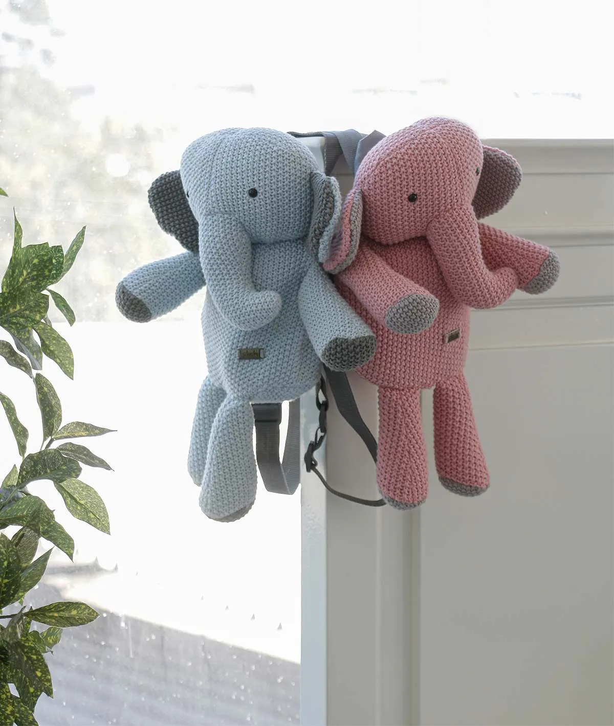 Berry The Elephant - Blossom Pink 100% Cotton Knitted Kids Bag