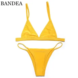 bikinis women 2017 brazilian Sexy Women Swimsuit Micro Bikini Set Bathing Suits With Halter Strap Swimwear Brazilian bikinis