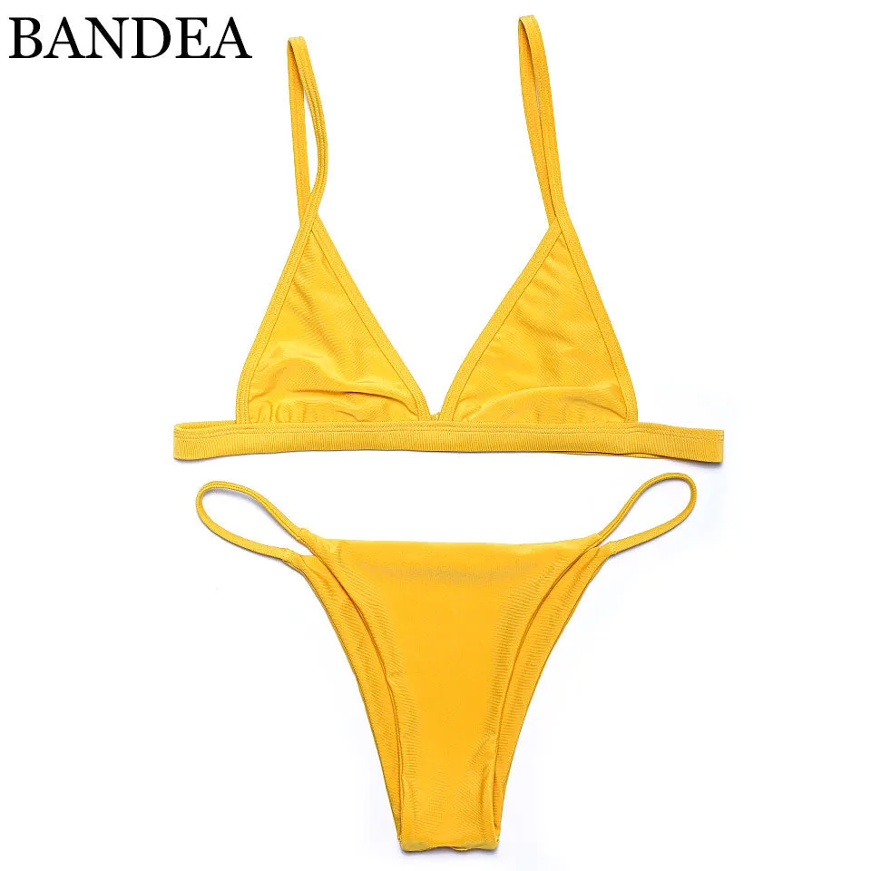 bikinis women 2017 brazilian Sexy Women Swimsuit Micro Bikini Set Bathing Suits With Halter Strap Swimwear Brazilian bikinis