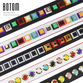 Botom New Arrival Fashion Colorful Rivet Belts Shoulder Bags Strap Handbag Accessory Women Bag Parts Pu Leather You Bag Straps