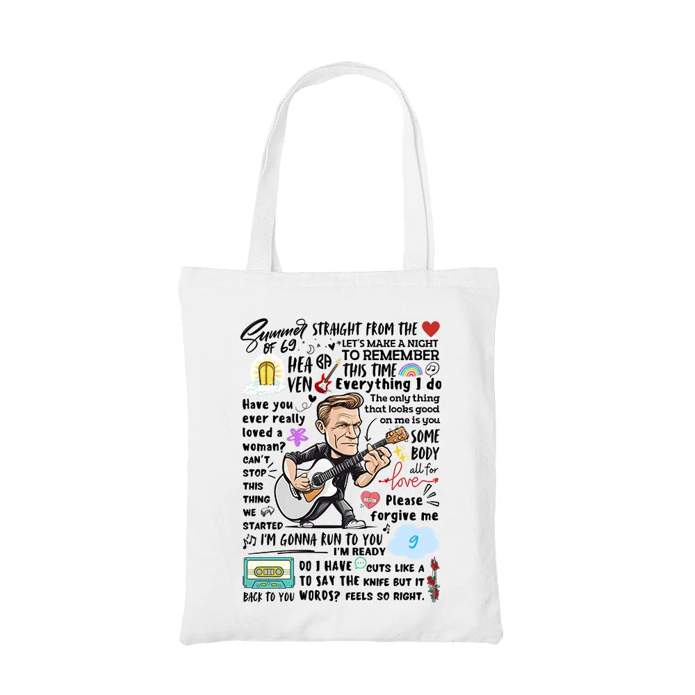 Bryan Adams Tote Bag - Everything I Doodle