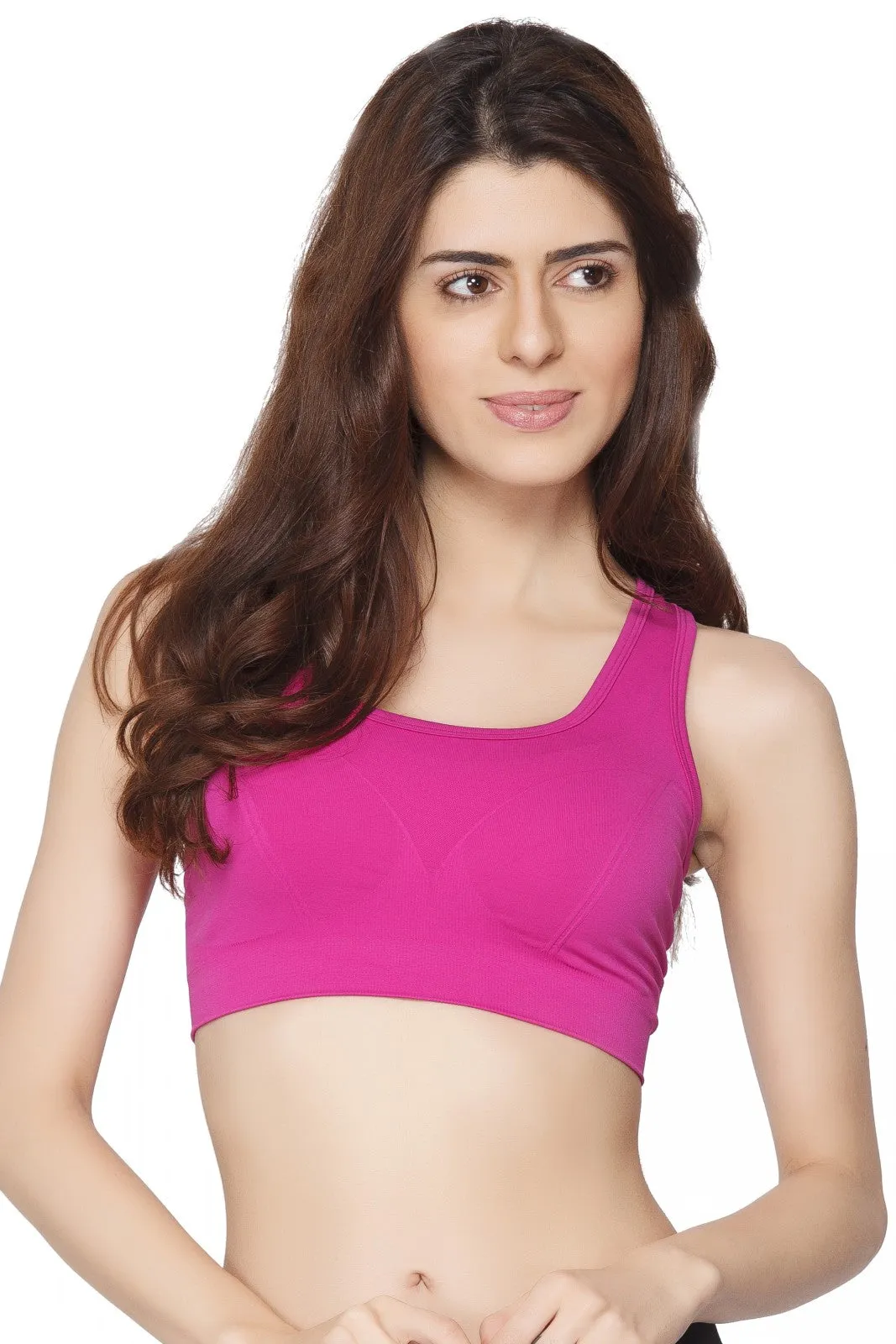 C9 Airwear seamless Sports Bra For Women - Geranium