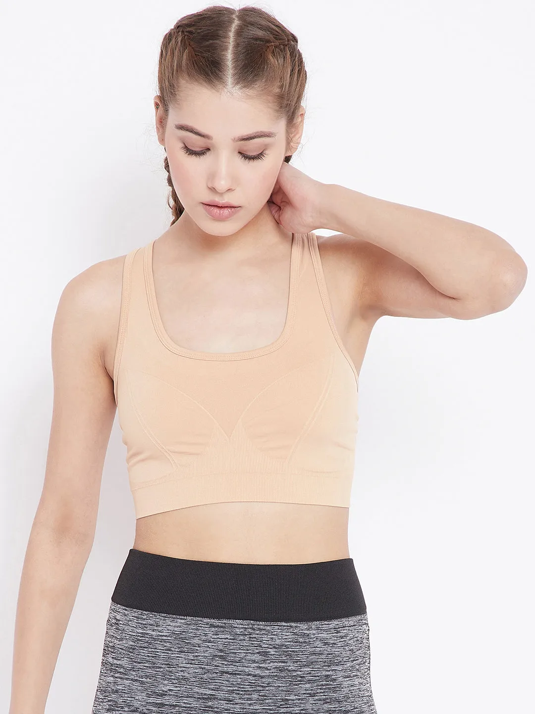 C9 Airwear seamless Sports Bra For Women - Geranium