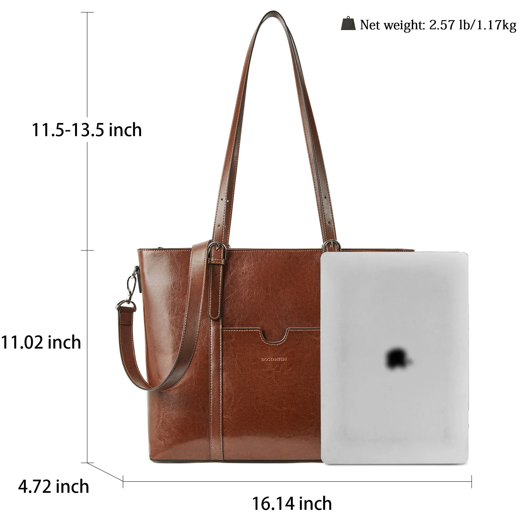 Carol Women Briefcase - Vintage Tote