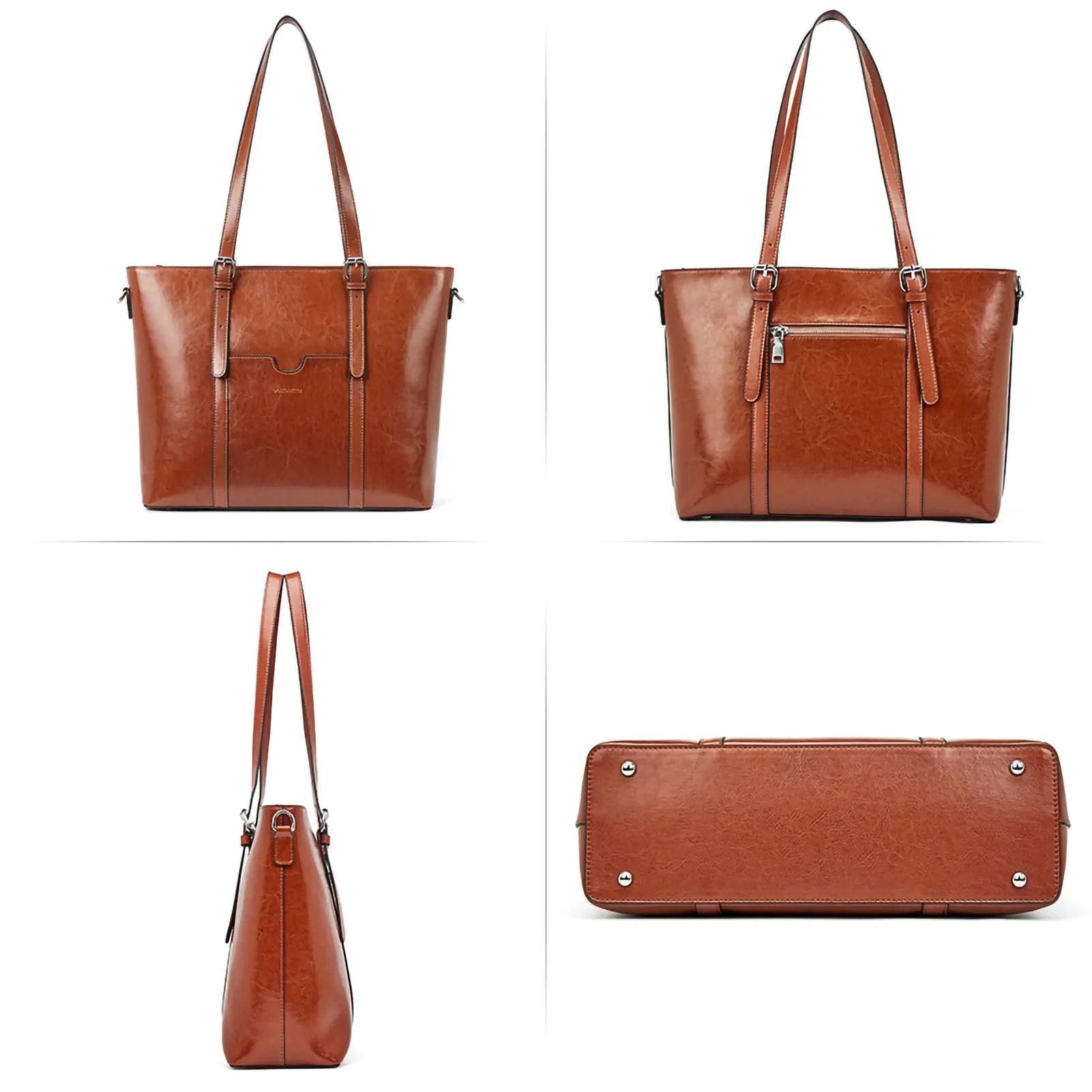 Carol Women Briefcase - Vintage Tote