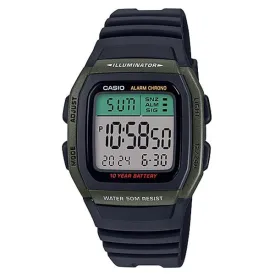 Casio Standard Digital Black Resin Band Watch W96H-3A W-96H-3A