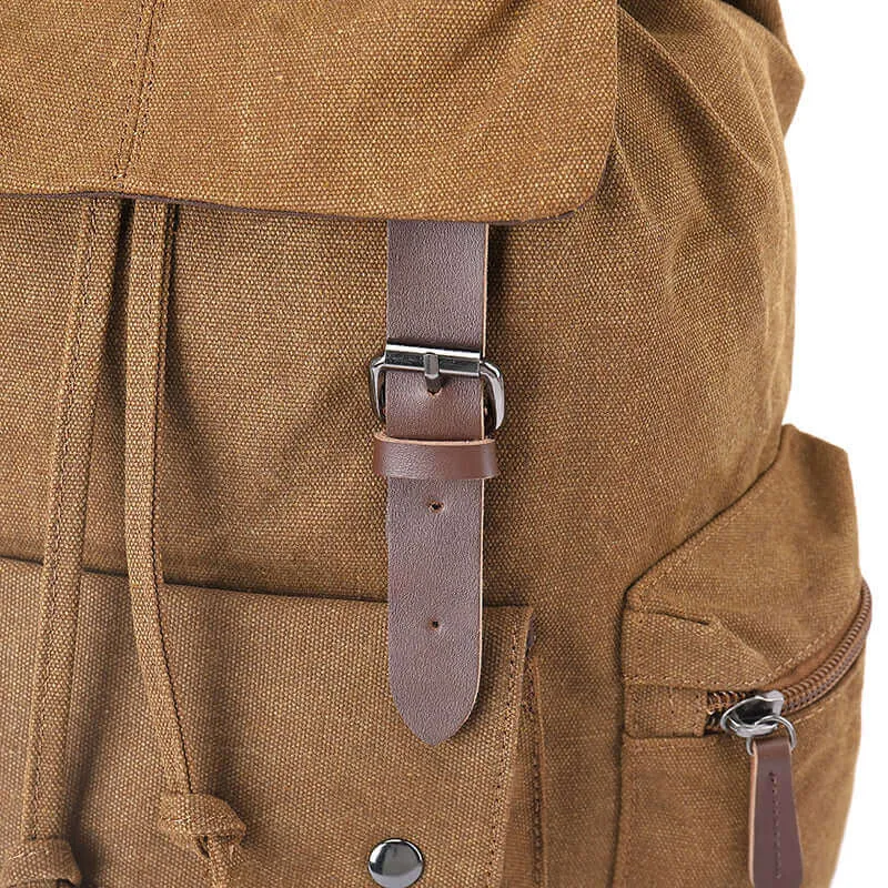 Casual Canvas Laptop Backpack 23L