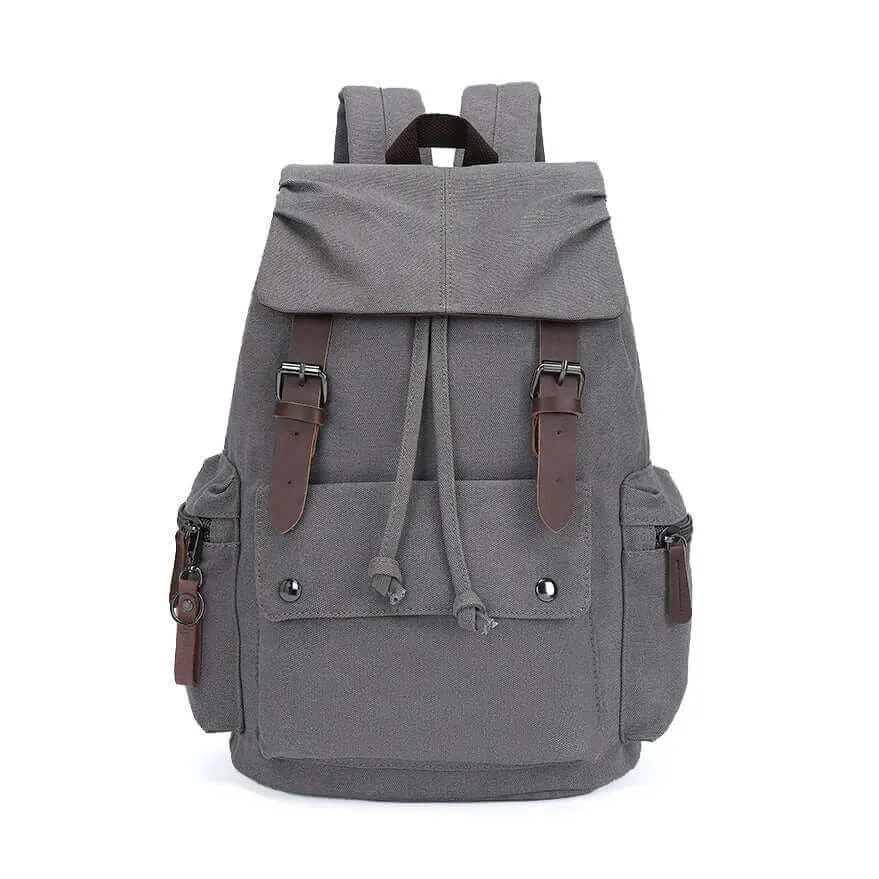 Casual Canvas Laptop Backpack 23L