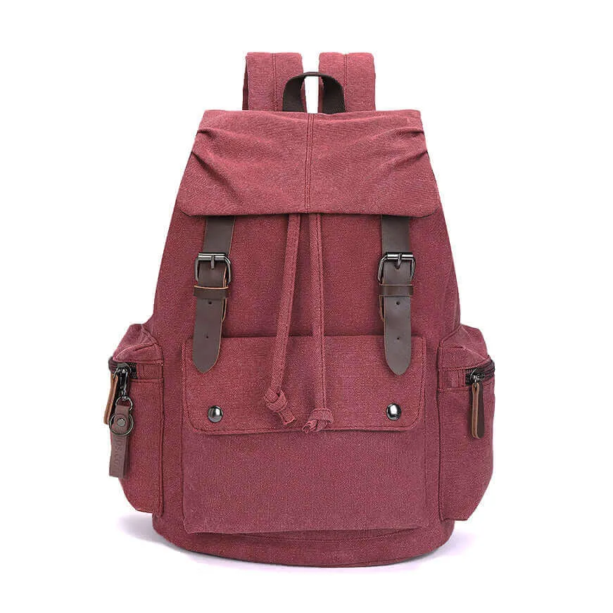 Casual Canvas Laptop Backpack 23L