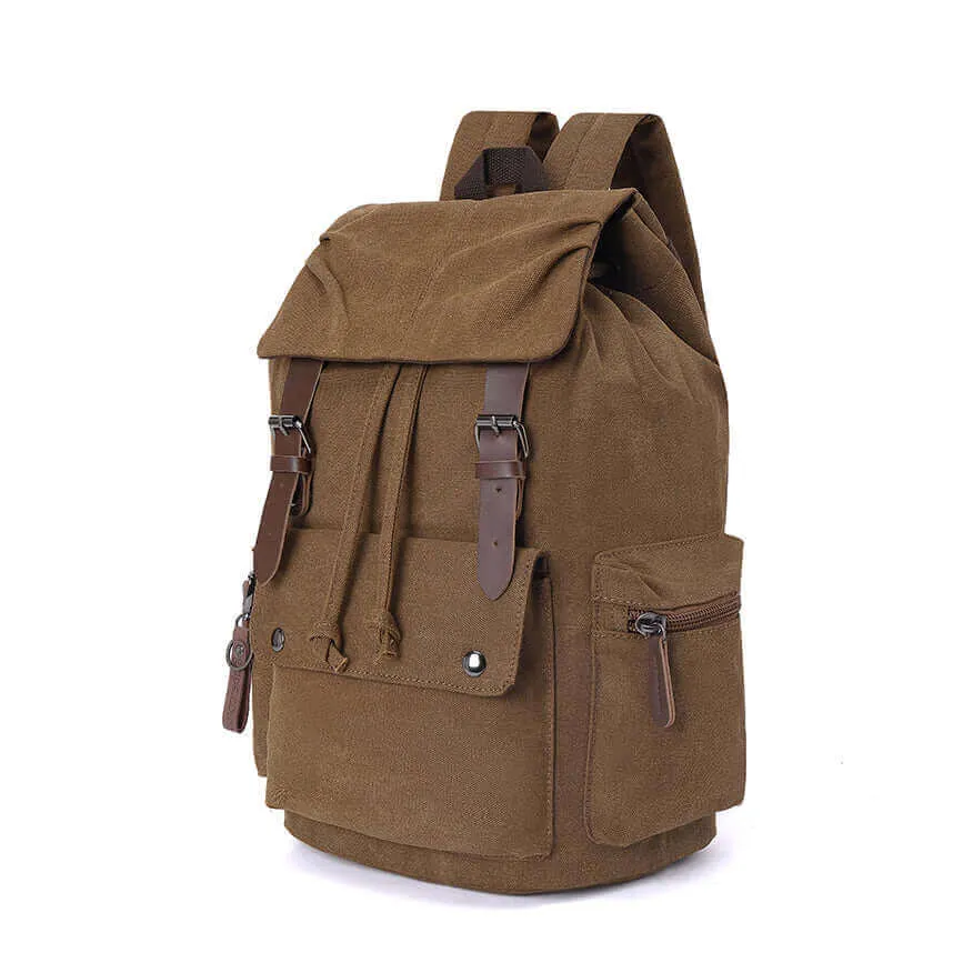 Casual Canvas Laptop Backpack 23L