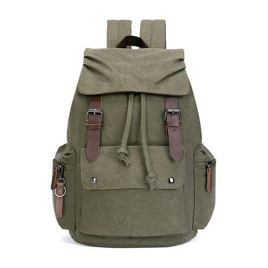 Casual Canvas Laptop Backpack 23L