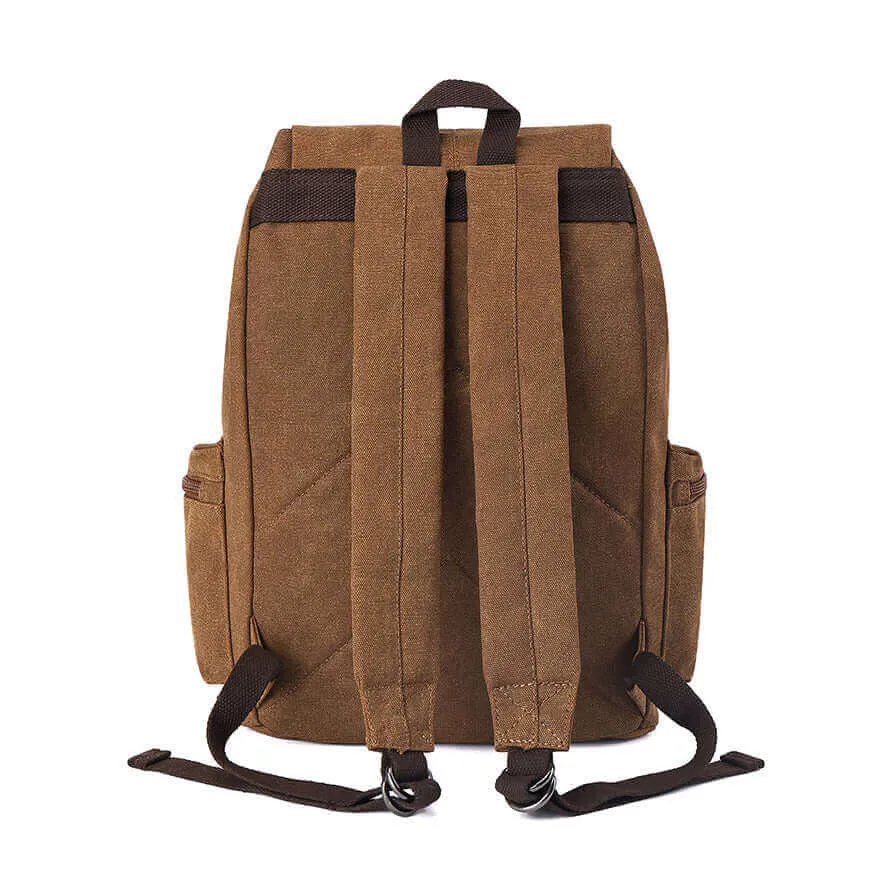 Casual Canvas Laptop Backpack 23L