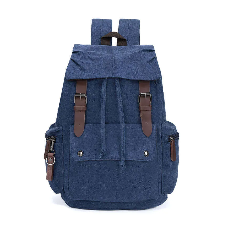 Casual Canvas Laptop Backpack 23L