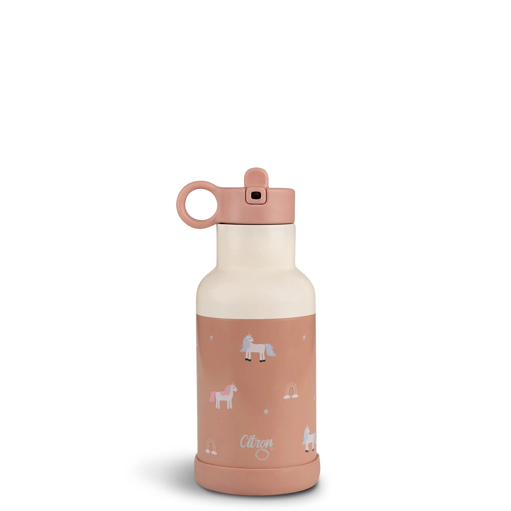 Citron 350ml Water Bottle - Unicorn - Blush Pink