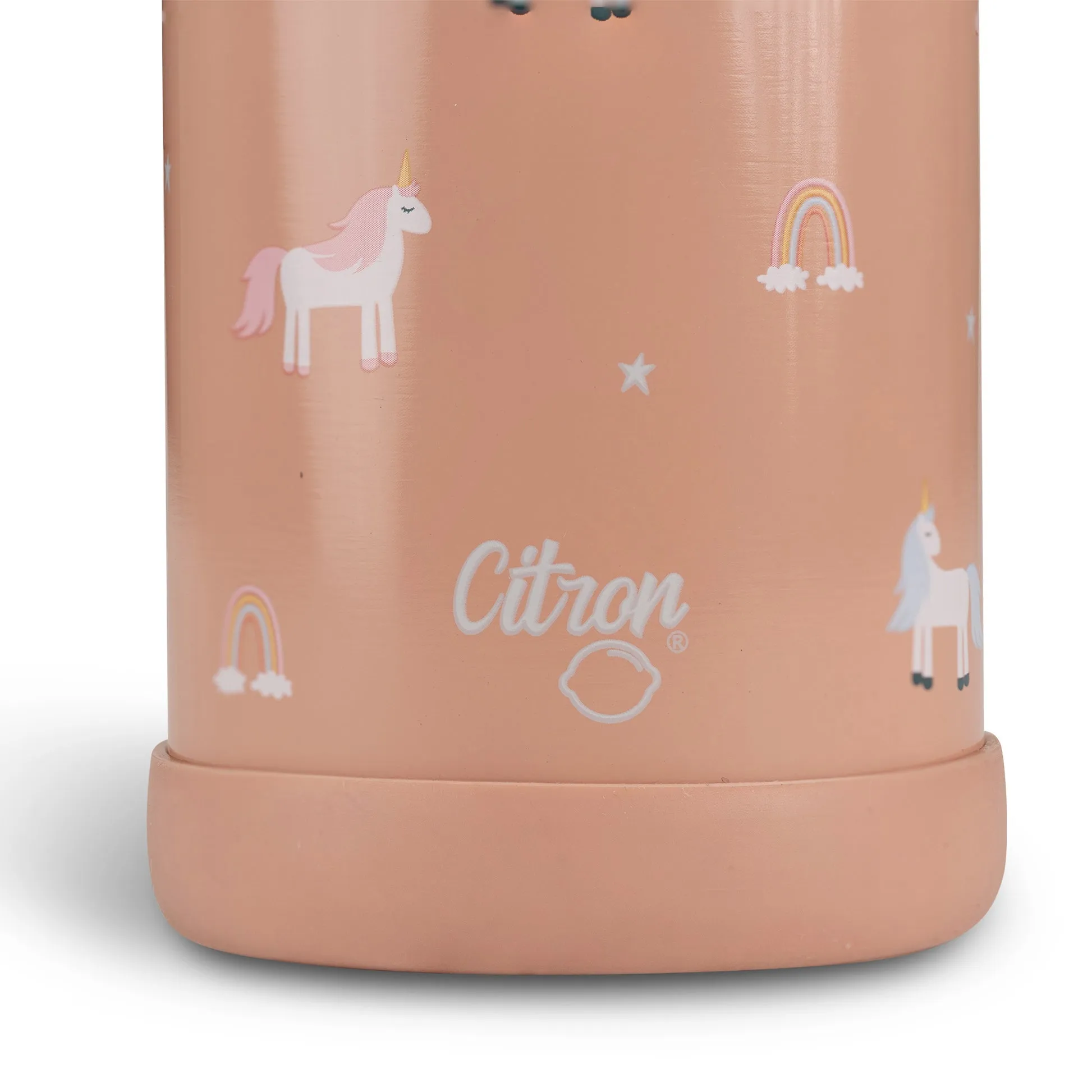 Citron 350ml Water Bottle - Unicorn - Blush Pink