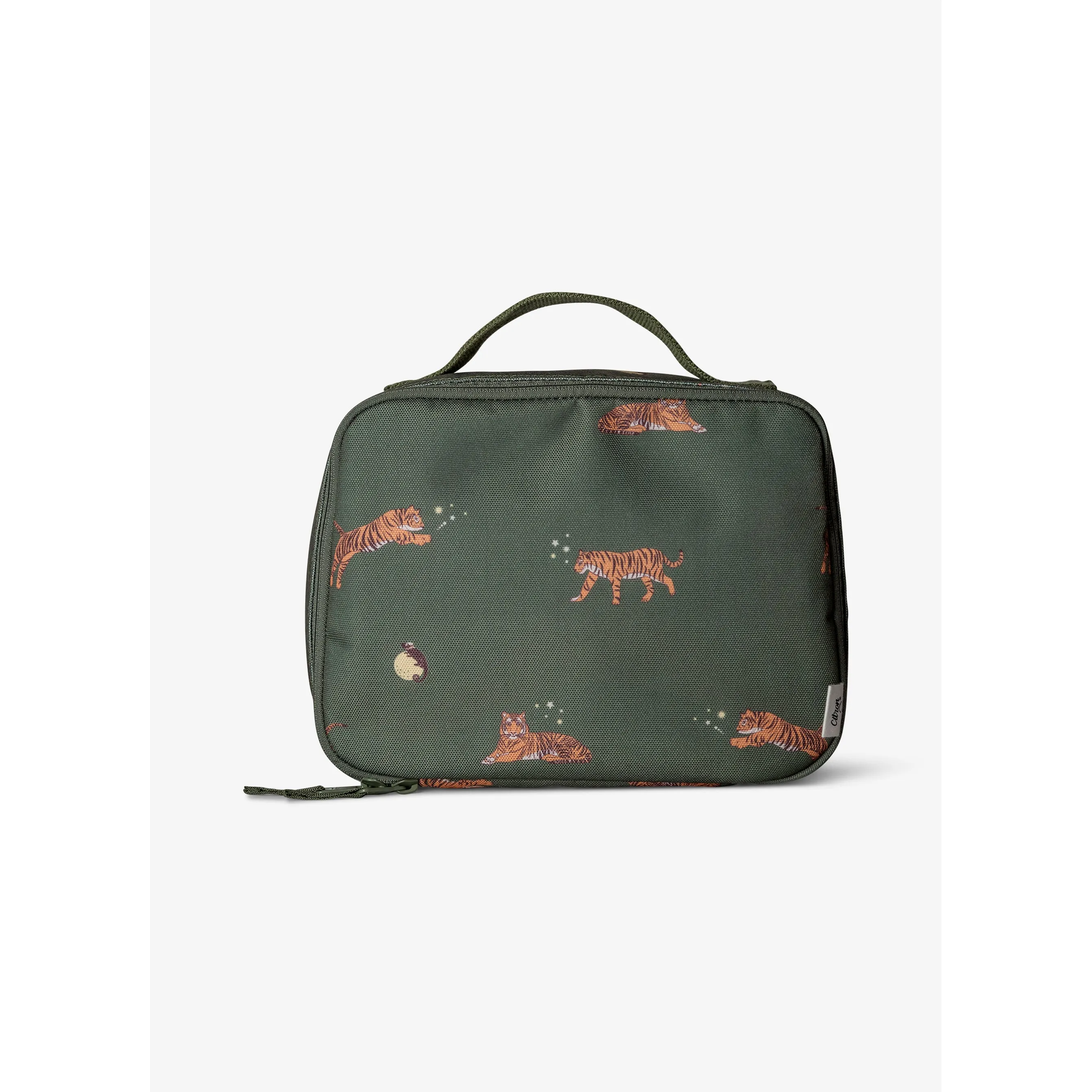 Citron Thermal Square Lunch Bag - Tiger