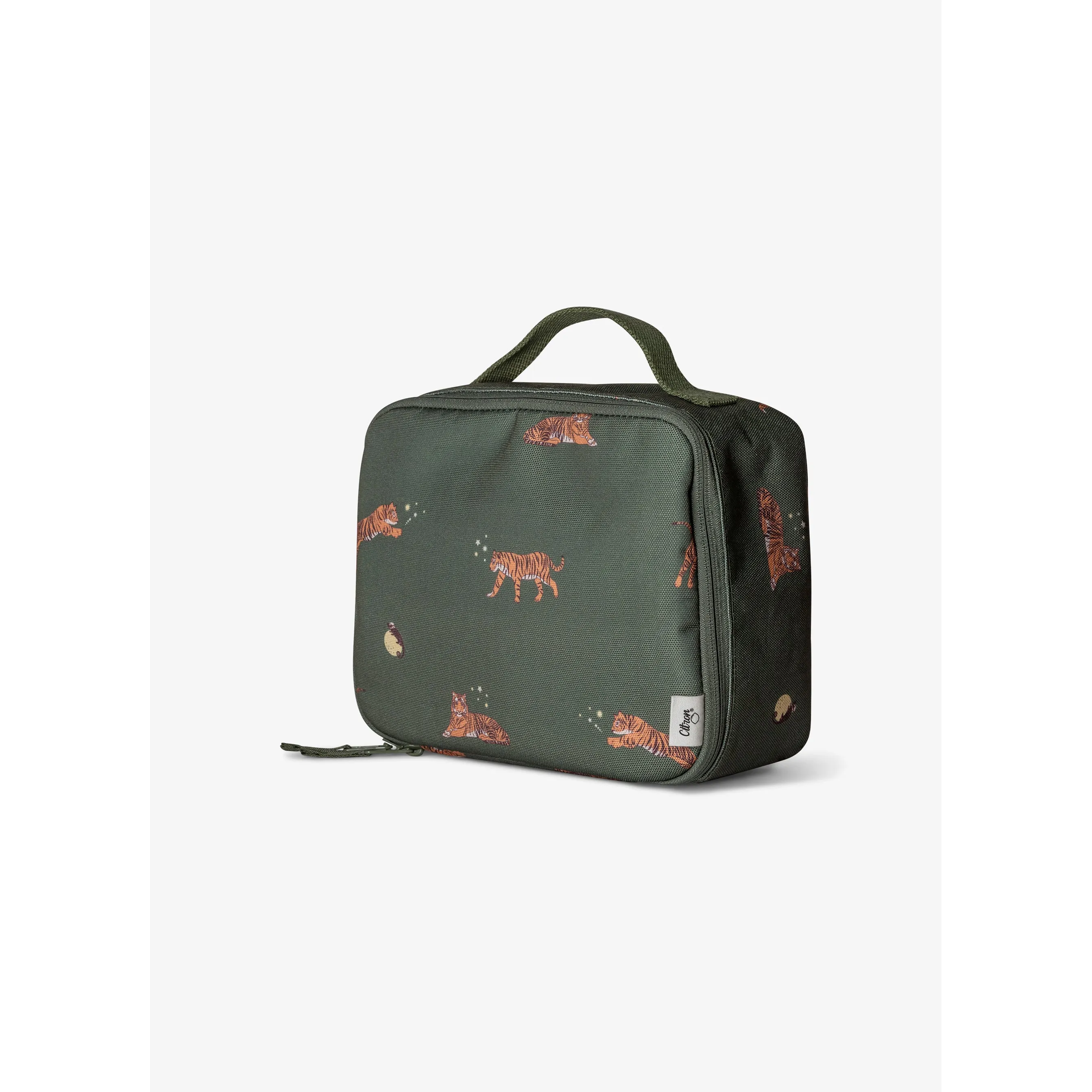 Citron Thermal Square Lunch Bag - Tiger