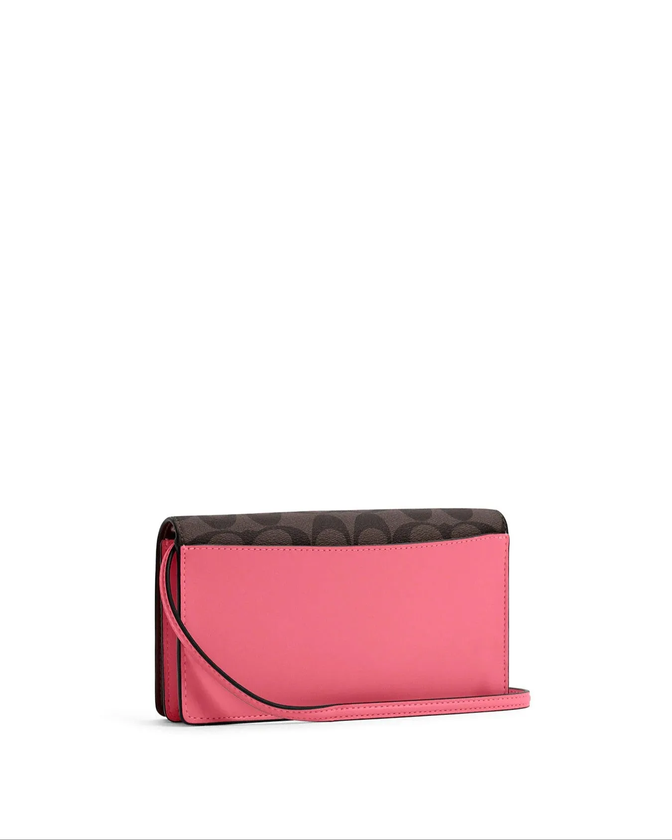 Coach Anna Foldover Crossbody Clutch In Signature Canvas