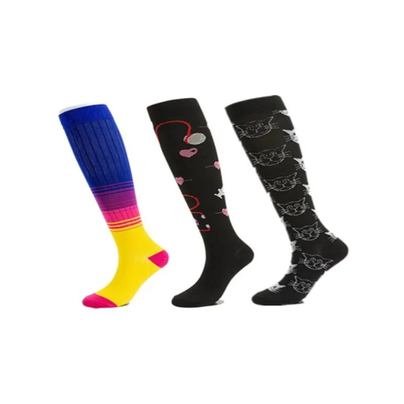 Compression Sports Socks For Women 30 MmHg - 3 Pack