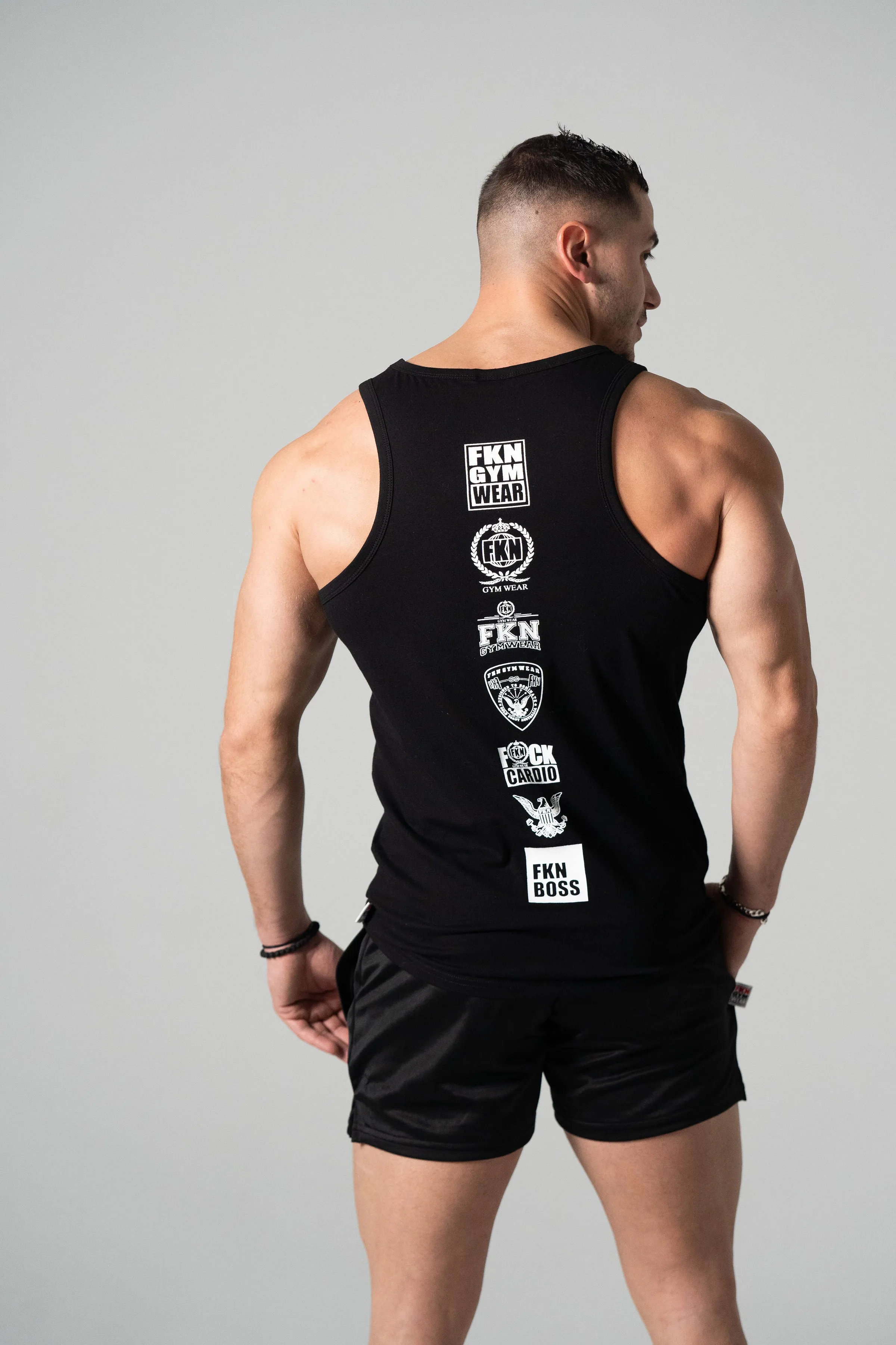 Conquer | Men's Heist Gym Singlet | Black