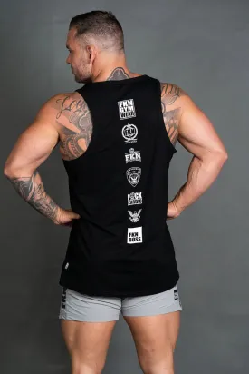 Conquer | Men's Heist Gym Singlet | Black