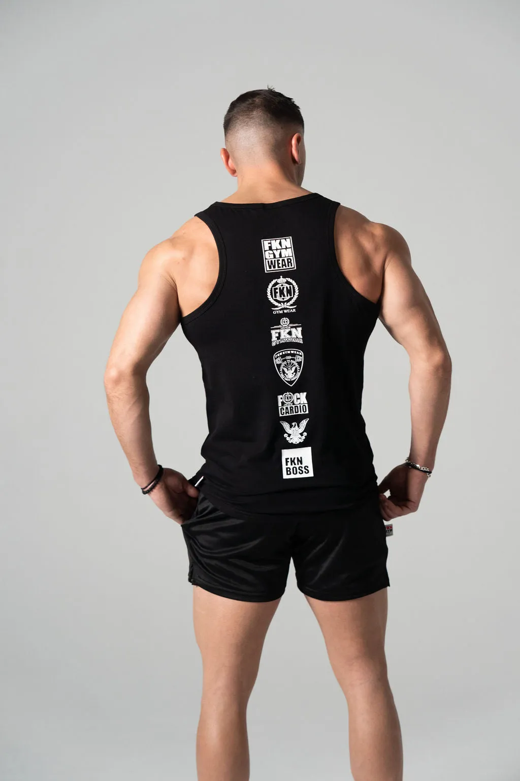 Conquer | Men's Heist Gym Singlet | Black