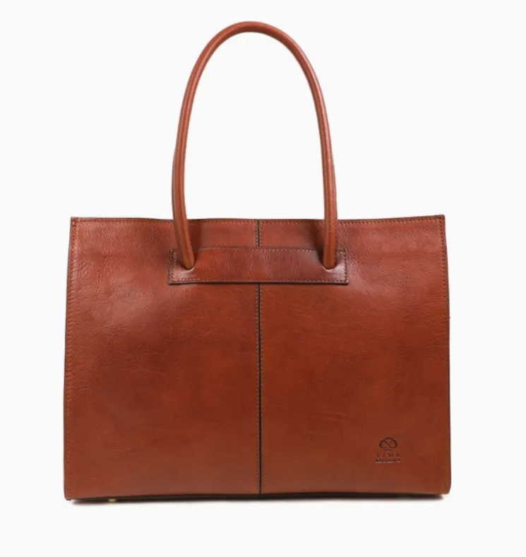 Davina | Leather Laptop / Work Tote