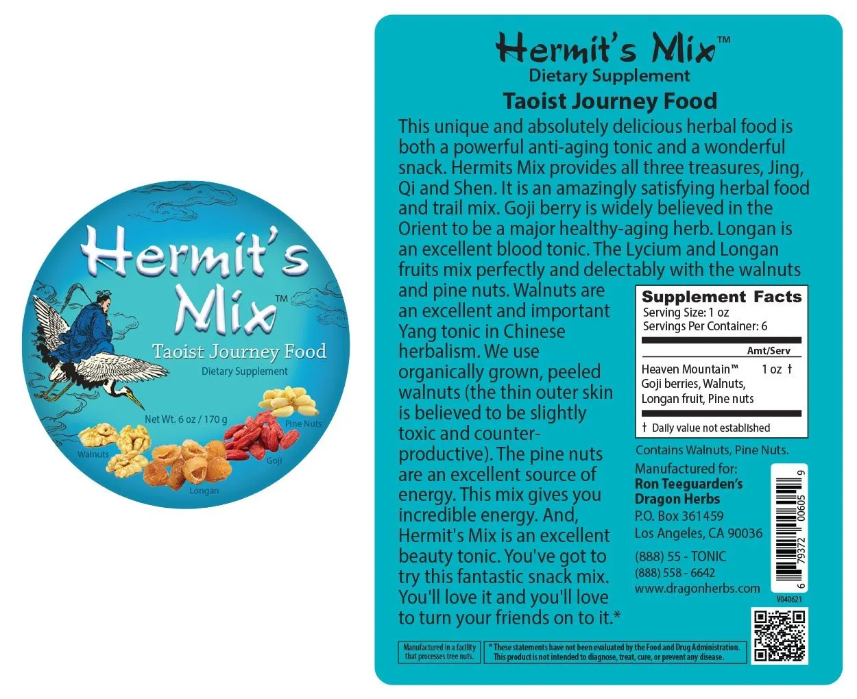 Dragon Herbs Hermit's Mix 6 oz bag Powder