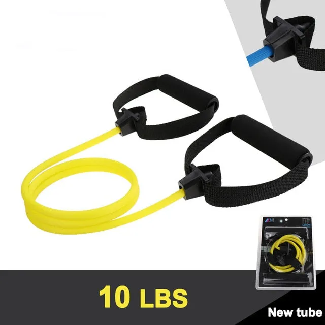 Elastic Resistance Bands Sets Workout Rubber For Fitness Sports Gym Exercise Training