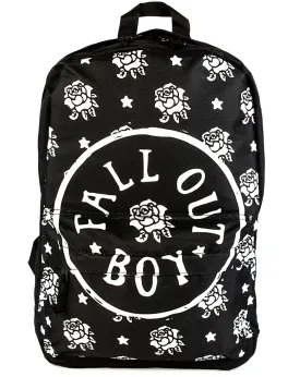 Fall Out Boy Backpack Rock Sax Rose Stamp Music Merchandise Rucksack Bag Adults