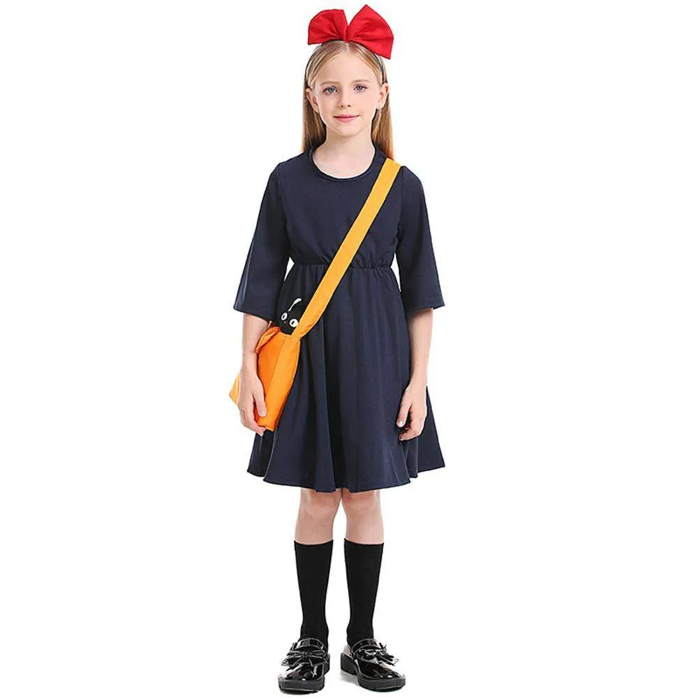 Girls Little witch's delivery service Kiki Suit Cosplay Costumes