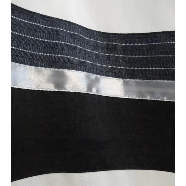 Gray Stripes Pattern Wool Men's Tallit, Bar Mitzvah Tallit Set, Tzitzit Hebrew Prayer Shawl