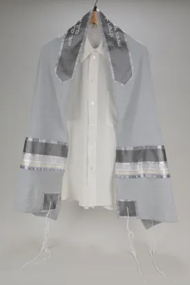 Impresive Gray Tallit for Men, Bar Mitzvah Tallit Set, Tallit Prayer Shawl, Custom Tallit, Hebrew Prayer Shawl, Modern Tallit, Contemporary Tallit