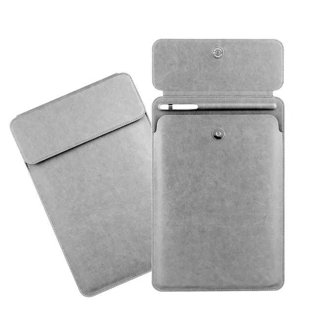 iPad Pro 10.5  sleeve Pouch Bag cover with Button flap and Pencil holder fits  9.7 & new ipad 11 2018 Release