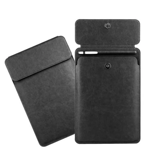 iPad Pro 10.5  sleeve Pouch Bag cover with Button flap and Pencil holder fits  9.7 & new ipad 11 2018 Release