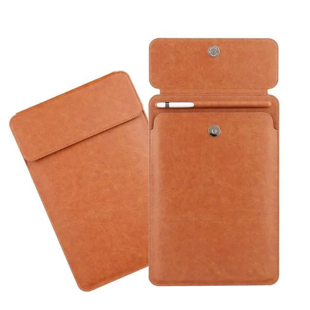 iPad Pro 10.5  sleeve Pouch Bag cover with Button flap and Pencil holder fits  9.7 & new ipad 11 2018 Release