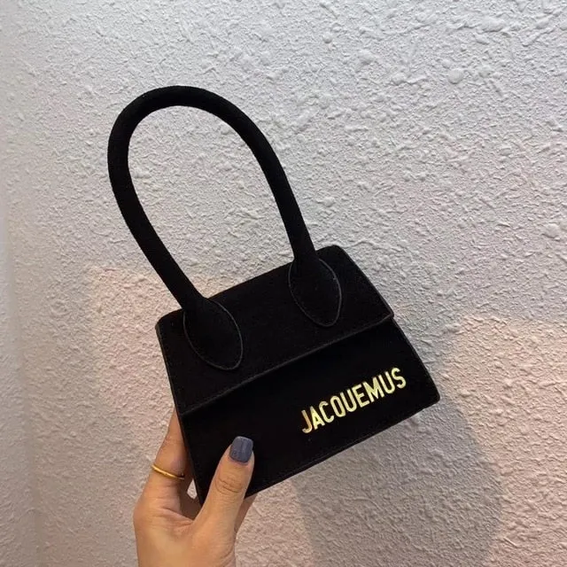 Jacquemus Brand Women's Bag Leather Designer Crossbody Bags Small PU Handbag Tote-bag New Solid Ladies Flap Bag for Women 2020