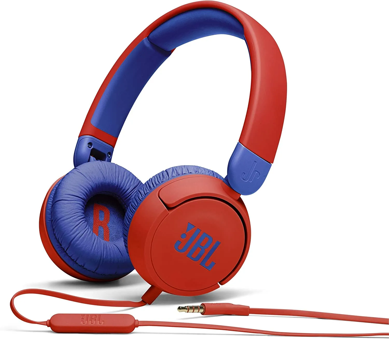 JBL JR 310 Kids On-Ear Headphones (Red/Blue)