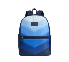 KANE DOUBLE POCKET LARGE BLUE CHEVRON PUFFER BACKPACK