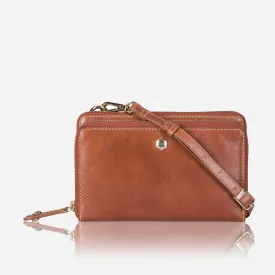 Ladies Purse with Detachable Strap, Tan